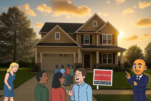 Open house and things are going great for Emily